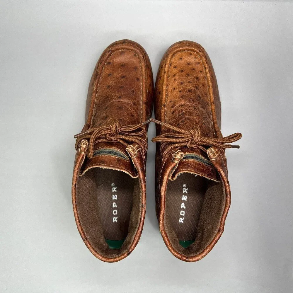 Roper Performance Men's Size 9 Brown Leather Gum Sole Chukka Boots‎